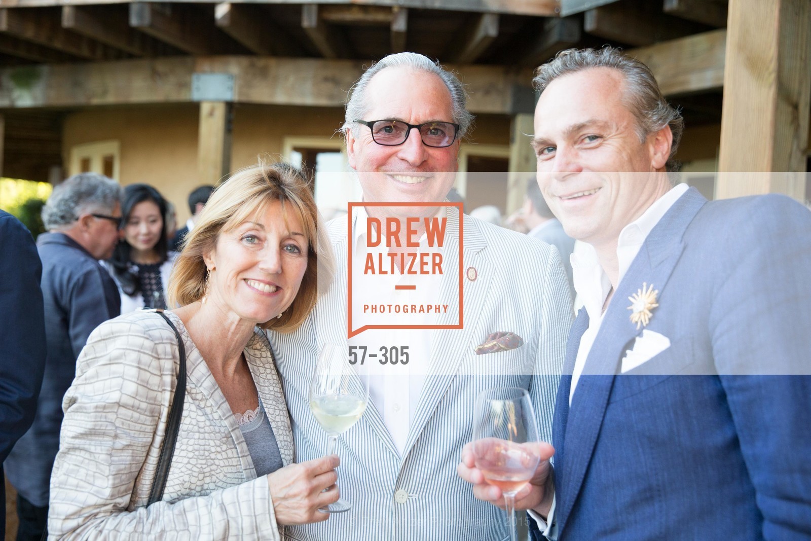 Delia Viader, Gilles De Chambure, Jean-Charles Boisset, LE PAN Napa Valley Launch Cocktail Party, Auberge dr Soliel, September 22nd, 2015,Drew Altizer, Drew Altizer Photography, full-service event agency, private events, San Francisco photographer, photographer California