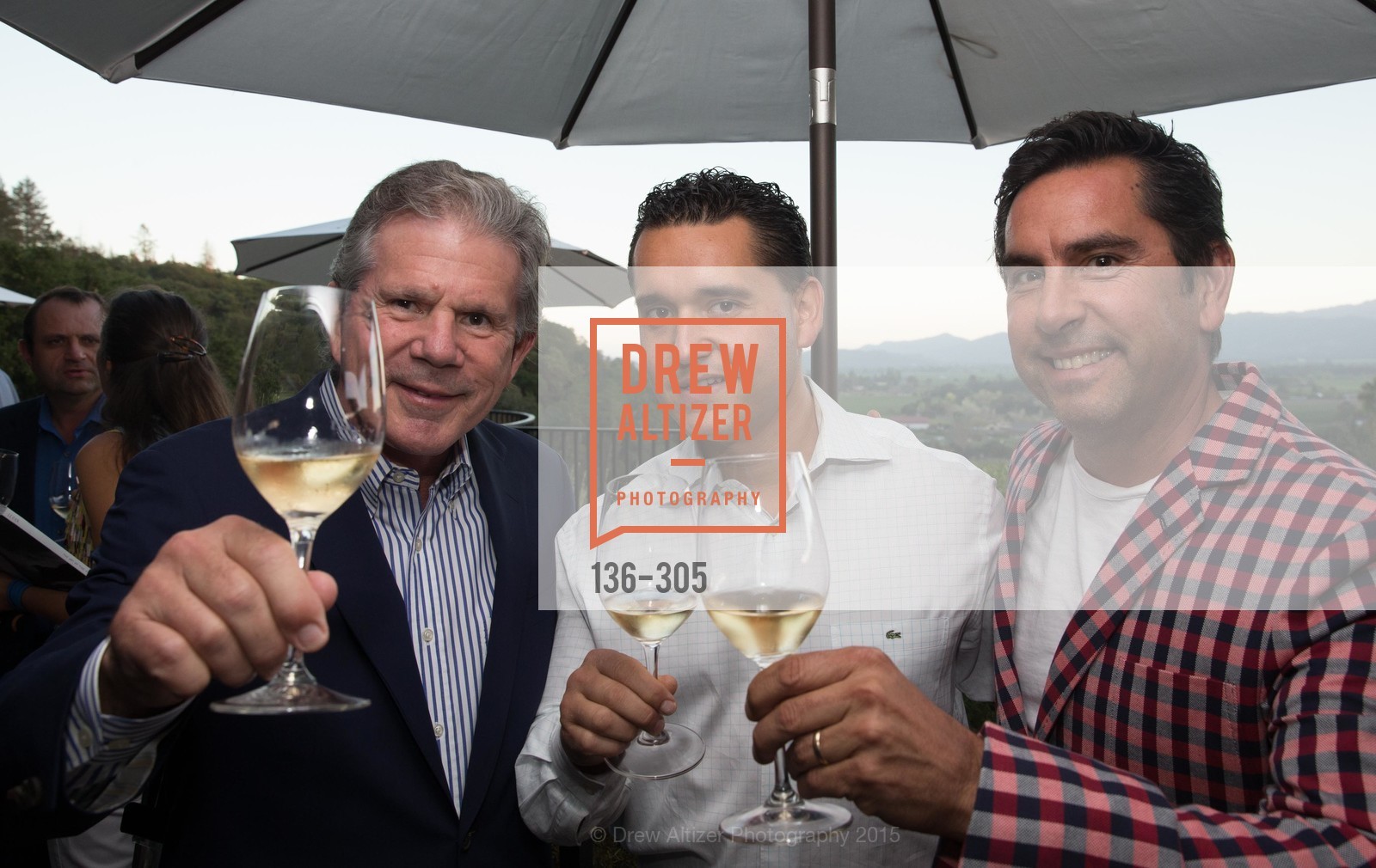 Bert Araujo, Desmond Echavarriv, Andy Erickson, LE PAN Napa Valley Launch Cocktail Party, Auberge dr Soliel, September 22nd, 2015,Drew Altizer, Drew Altizer Photography, full-service agency, private events, San Francisco photographer, photographer california