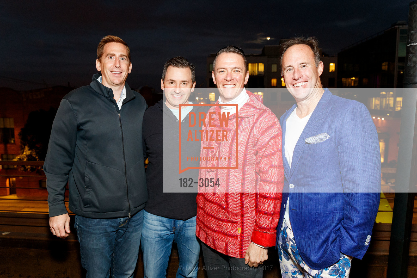 Matt Conway, Steve Lalli, Peter Scherr, Ryan Gately, SLIDE RANCH Silver Trowel Awards Party, The Pearl. 601 19th Street, SF 94107, November 2nd, 2017, Photo #182-3054 Matt Conway, Steve Lalli, Peter Scherr, Ryan Gately, Photo #182-3054