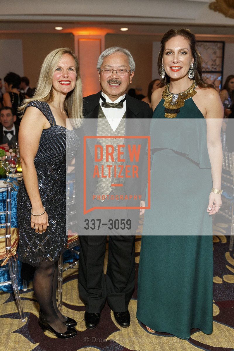 Jennifer Carlin, Ed Lee, Stefanie Roumeliotes, 2017 Elios Hellenic Charity Ball at the Fairmont, Fairmont Hotel, December 12th, 2017, Photo #337-3059 Jennifer Carlin, Ed Lee, Stefanie Roumeliotes, Photo #337-3059