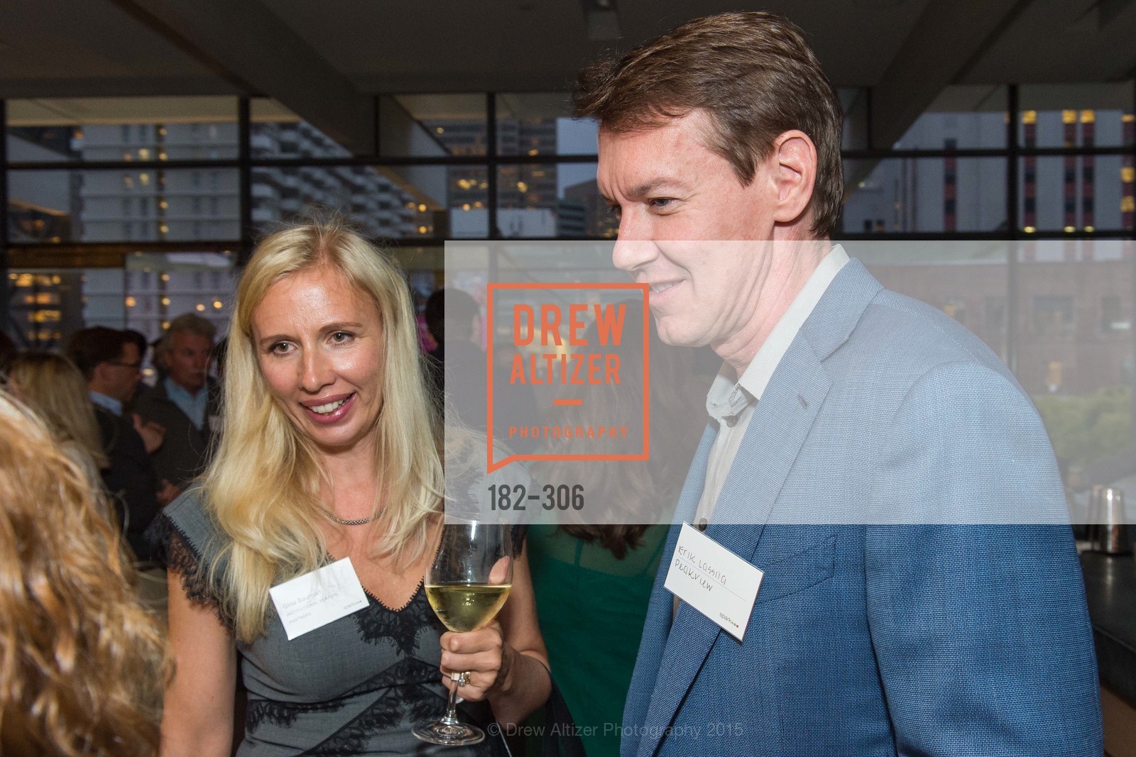 Gina Buamanm, Erik Lassila, Gucci & Vogue Dinner, The Battery Penthouse. The Battery Penthouse, September 22nd, 2015, Photo #182-306 Gina Buamanm, Erik Lassila, Photo #182-306