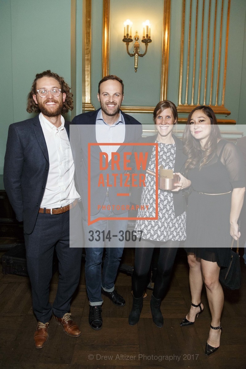 Jimmy Haughton, Arnaud Goethals, Julie Vandermeersch, April Lanier, The 2nd Annual Saucy Awards, Herbst Theater and Green Room. 401 Van Ness Ave, November 6th, 2017, Photo #3314-3067 Jimmy Haughton, Arnaud Goethals, Julie Vandermeersch, April Lanier, Photo #3314-3067