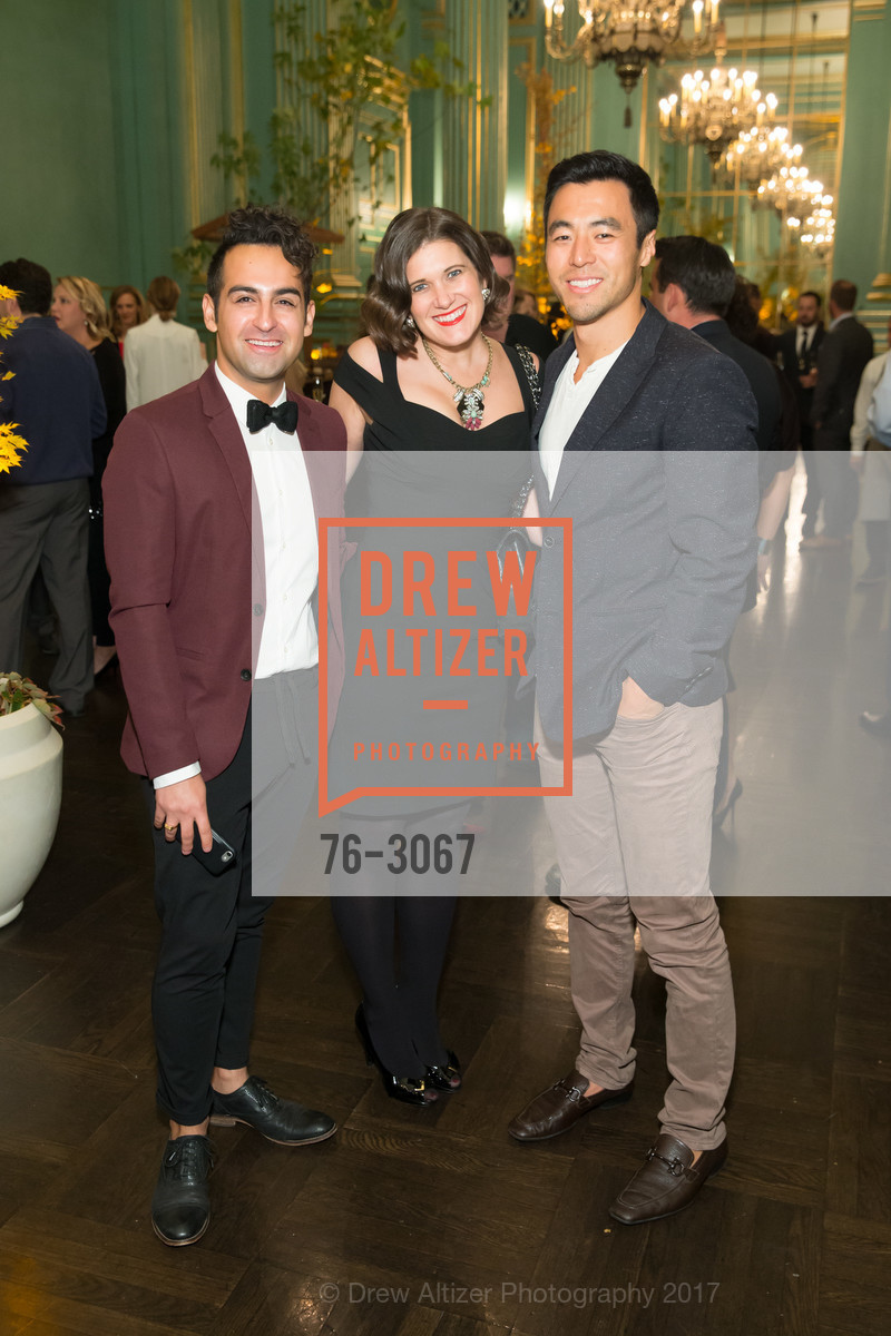 Jacob Cross, Emily Martin, Benson Wang, The 2nd Annual Saucy Awards, Herbst Theater and Green Room. 401 Van Ness Ave, November 6th, 2017, Photo #76-3067 Jacob Cross, Emily Martin, Benson Wang, Photo #76-3067