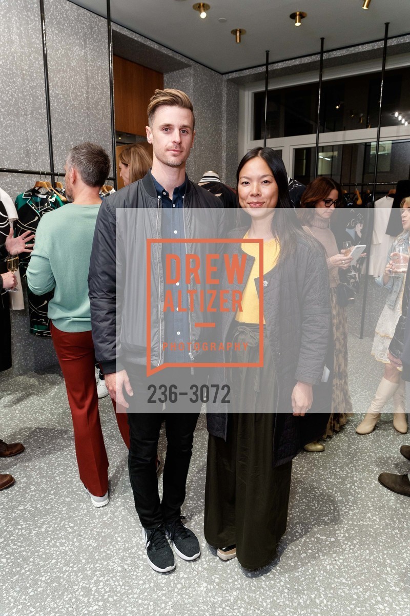 Colin Trenter, Jen Szeto, Valentino Celebrates Men's Collection, Valentino Store. 05 Grant Avenue, November 7th, 2017, Photo #236-3072 Colin Trenter, Jen Szeto, Photo #236-3072