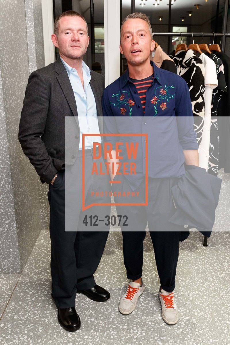Paul Parkinson, Christopher Daunt, Valentino Celebrates Men's Collection, Valentino Store. 05 Grant Avenue, November 7th, 2017, Photo #412-3072 Paul Parkinson, Christopher Daunt, Photo #412-3072