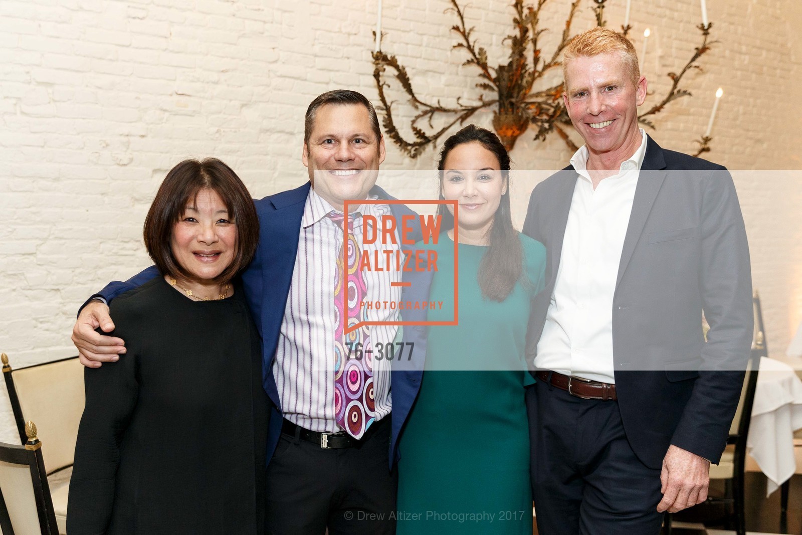 Carolyn Lee, Mark Calvano, Bahyra Murad, John James, Sovereign Order of St. John of Jerusalem, Knight Hospitalier White Cross Ball Patron Reception, Villa Taverna. 27 Hotaling place, November 6th, 2017, Photo #76-3077 Carolyn Lee, Mark Calvano, Bahyra Murad, John James, Photo #76-3077