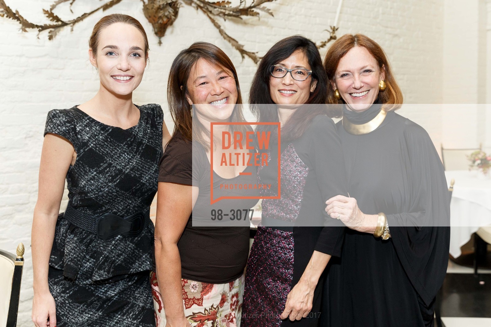 Gwen van de Pas, Kathy Heap, Laura Sharuta, Colleen Wilcox, Sovereign Order of St. John of Jerusalem, Knight Hospitalier White Cross Ball Patron Reception, Villa Taverna. 27 Hotaling place, November 6th, 2017, Photo #98-3077 Gwen van de Pas, Kathy Heap, Laura Sharuta, Colleen Wilcox, Photo #98-3077