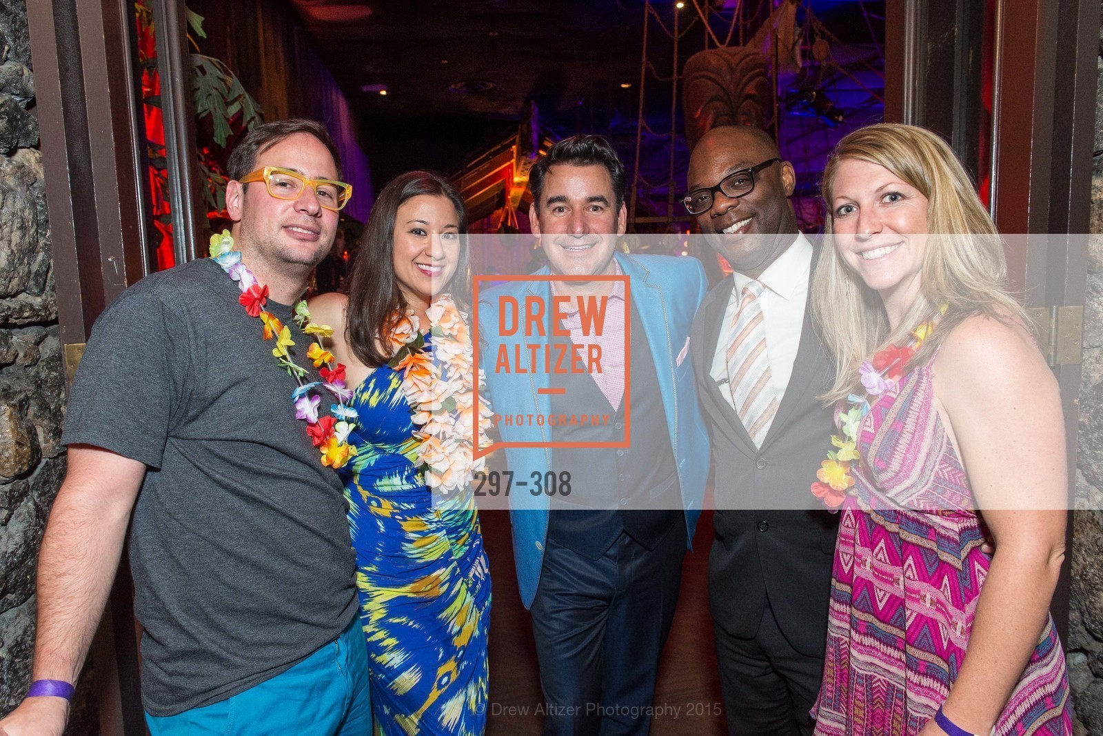 Philippe Cote, Melissa Farrar, Joel Ridell, Dermont Spell, Alexis Keaton, Tonga Room & Hurricane Bar Celebrates 70 Years of Tiki Glory, Fairmont, September 23rd, 2015,Drew Altizer, Drew Altizer Photography, full-service agency, private events, San Francisco photographer, photographer california