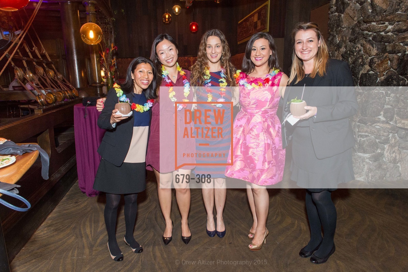 Ana Macardo, Tiffany Mah, Brie Drever, Sheila Farrar, Tonga Room & Hurricane Bar Celebrates 70 Years of Tiki Glory, Fairmont, September 23rd, 2015,Drew Altizer, Drew Altizer Photography, full-service event agency, private events, San Francisco photographer, photographer California