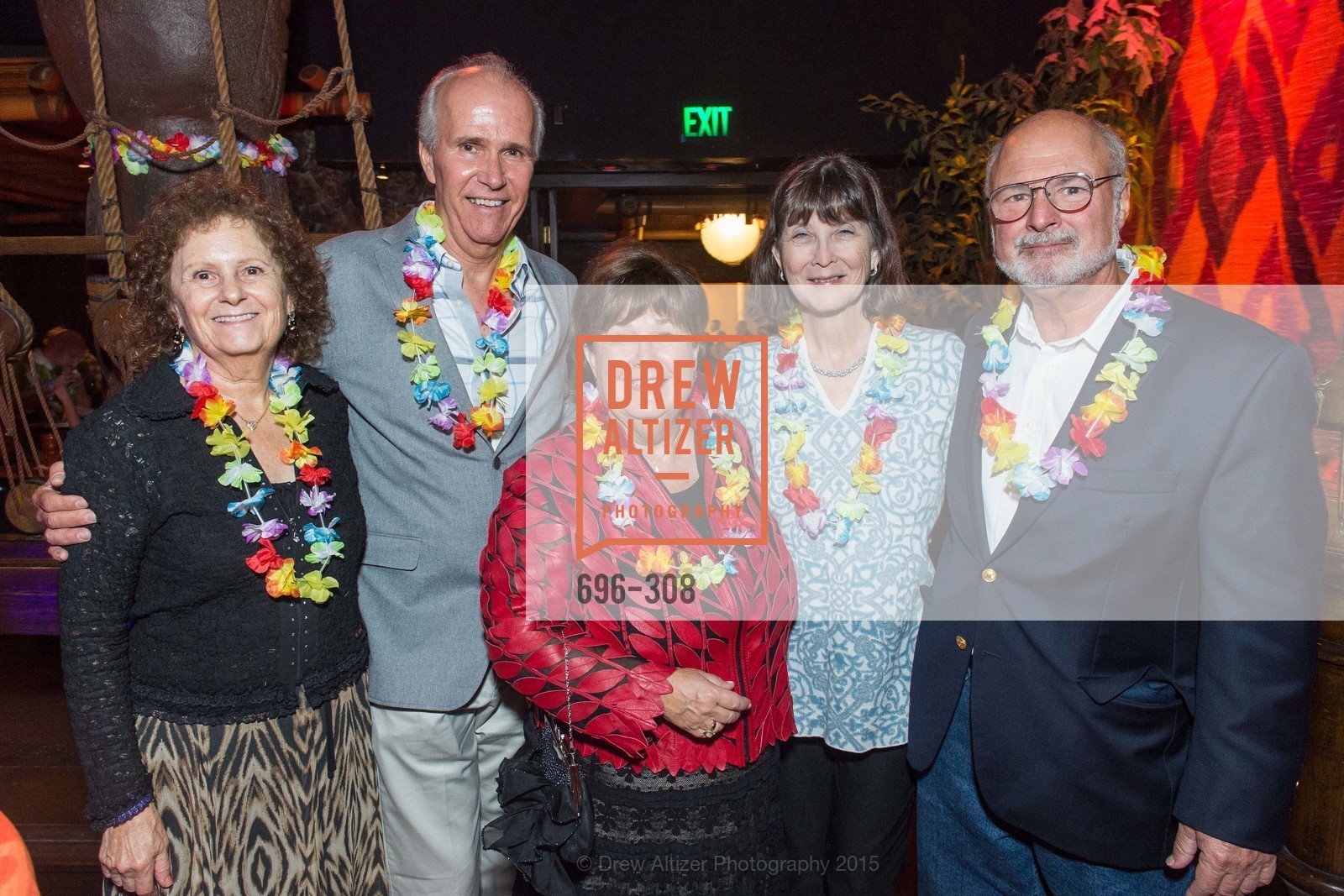 Marta Myers, Paul Myers, Janet Banks, MaryAnn Geary, Marty Geary, Tonga Room & Hurricane Bar Celebrates 70 Years of Tiki Glory, Fairmont, September 23rd, 2015,Drew Altizer, Drew Altizer Photography, full-service agency, private events, San Francisco photographer, photographer california