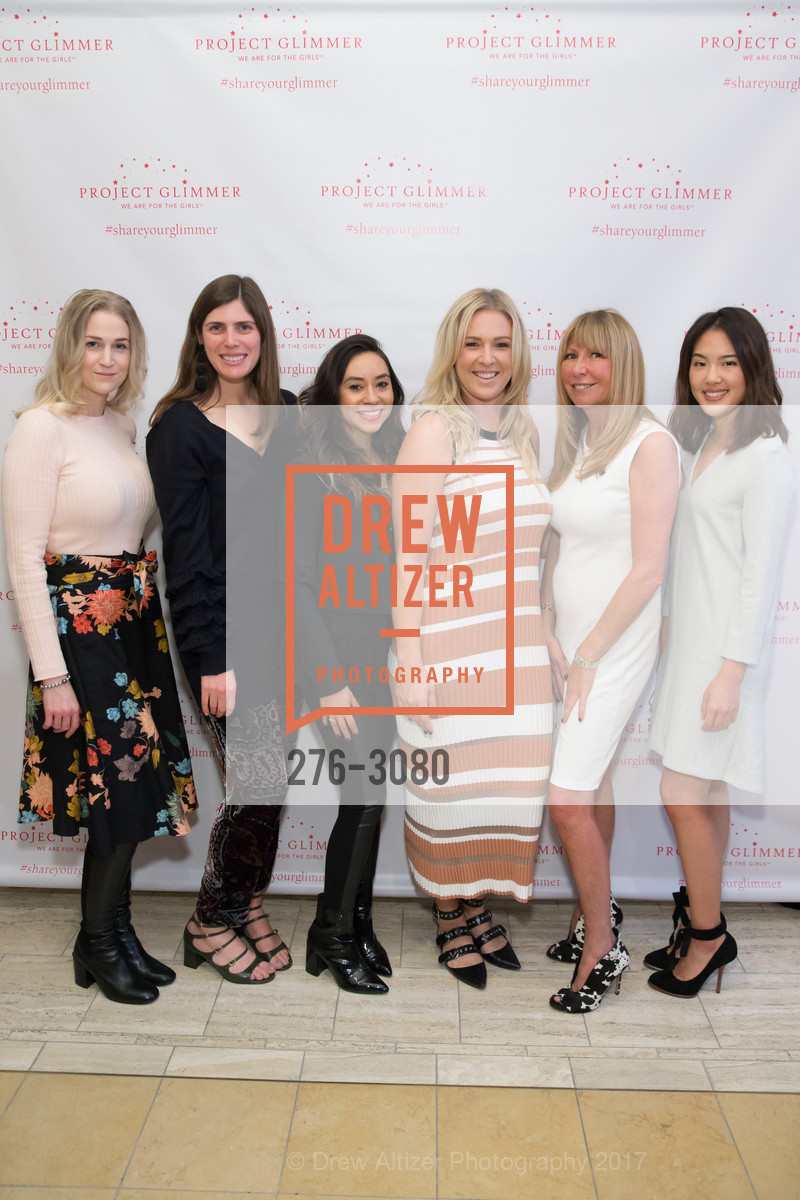Julianne Castro, Rosa Mendoza, Molly McKenna, Maureen Malone, Eunice Pak, Project Glimmer Annual Luncheon, Bently Reserve. 301 Battery St, San Francisco, CA 94111, November 7th, 2017, Photo #276-3080 Julianne Castro, Rosa Mendoza, Molly McKenna, Maureen Malone, Eunice Pak, Photo #276-3080