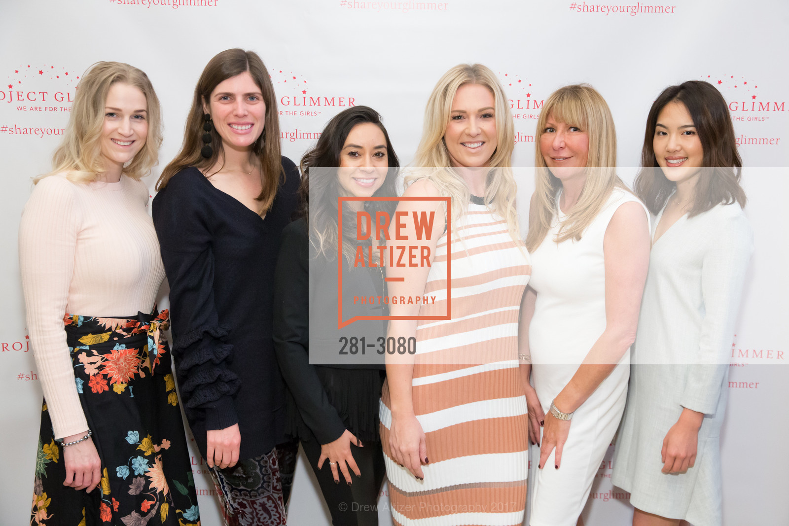 Julianne Castro, Rosa Mendoza, Molly McKenna, Maureen Malone, Eunice Pak, Project Glimmer Annual Luncheon, Bently Reserve. 301 Battery St, San Francisco, CA 94111, November 7th, 2017, Photo #281-3080 Julianne Castro, Rosa Mendoza, Molly McKenna, Maureen Malone, Eunice Pak, Photo #281-3080
