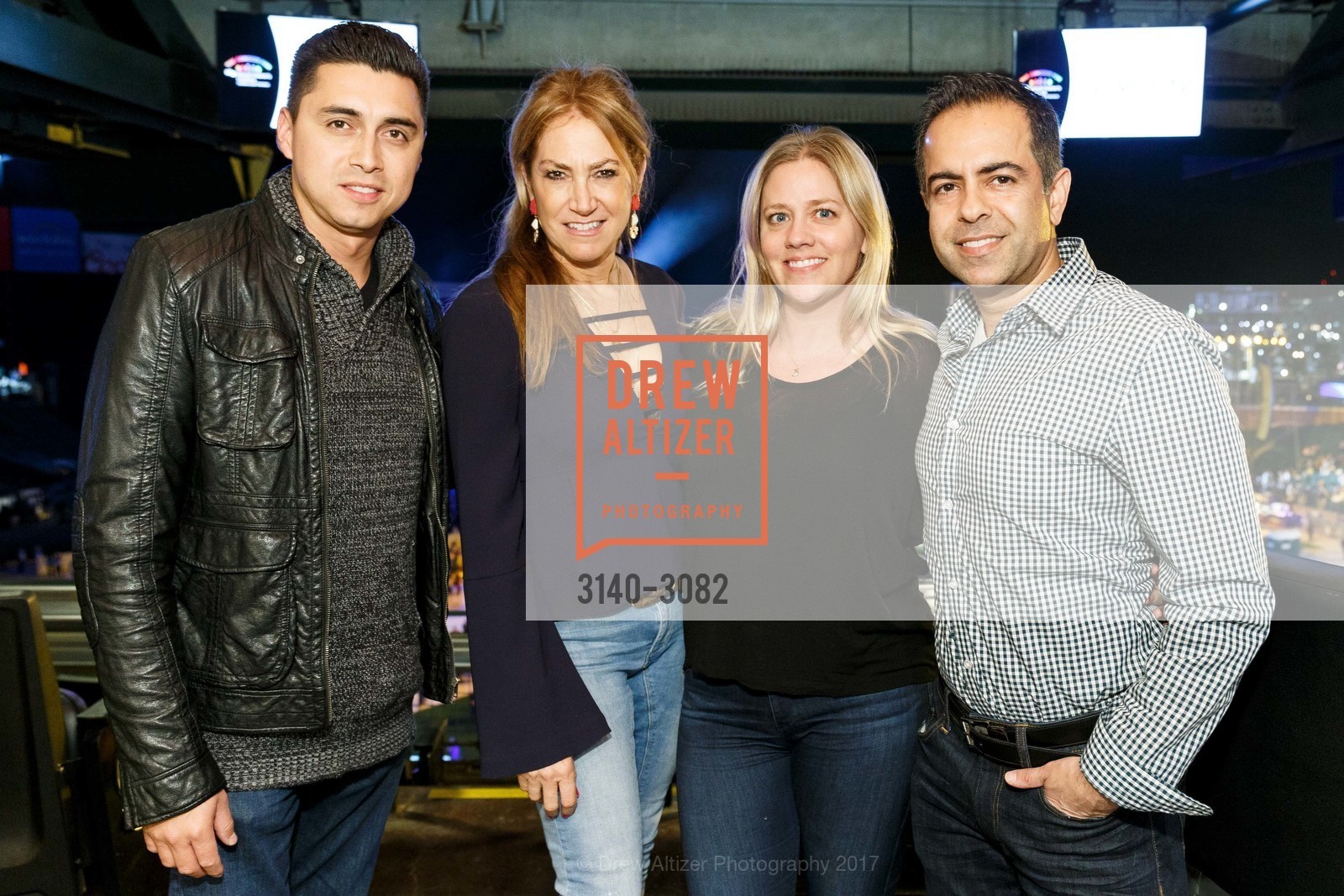 Allister Carlos, Gabriella Schultz, Katherine Woods, Vivek Kalra, Dreamforce 2017 Concert for UCSF Benioff Children's Hospital, AT&T Park and Pier 48, November 8th, 2017, Photo #3140-3082 Allister Carlos, Gabriella Schultz, Katherine Woods, Vivek Kalra, Photo #3140-3082