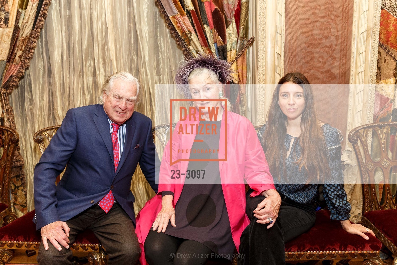 Marc Cruciger, Quita Cruciger, Maca Huneeus, Festival Napa Valley’s Annual Fall Appreciation Dinner hosted by Ann and Gordon Getty, Private Residence, Photo #23-3097 Marc Cruciger, Quita Cruciger, Maca Huneeus, Photo #23-3097