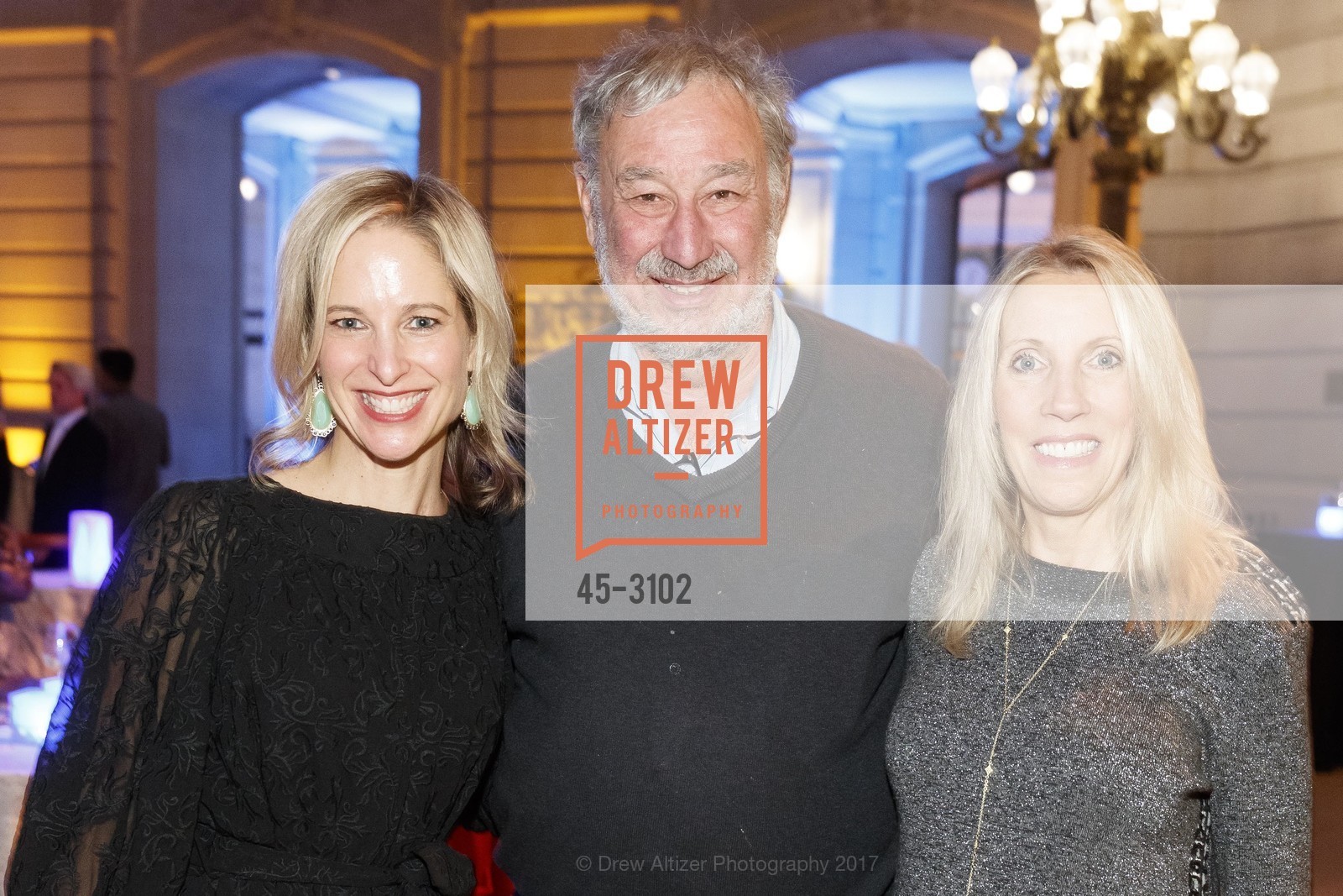 Jen Haile, Steve Silberstein, Amy Rao, Human Rights Watch Voices for Justice Gala at SF City Hall, SF City Hall, November 9th, 2017, Photo #45-3102 Jen Haile, Steve Silberstein, Amy Rao, Photo #45-3102