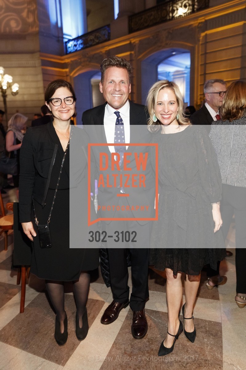 Marlis Jansen, Mark Grace, Jen Haile, Human Rights Watch Voices for Justice Gala at SF City Hall, SF City Hall, November 9th, 2017, Photo #302-3102 Marlis Jansen, Mark Grace, Jen Haile, Photo #302-3102
