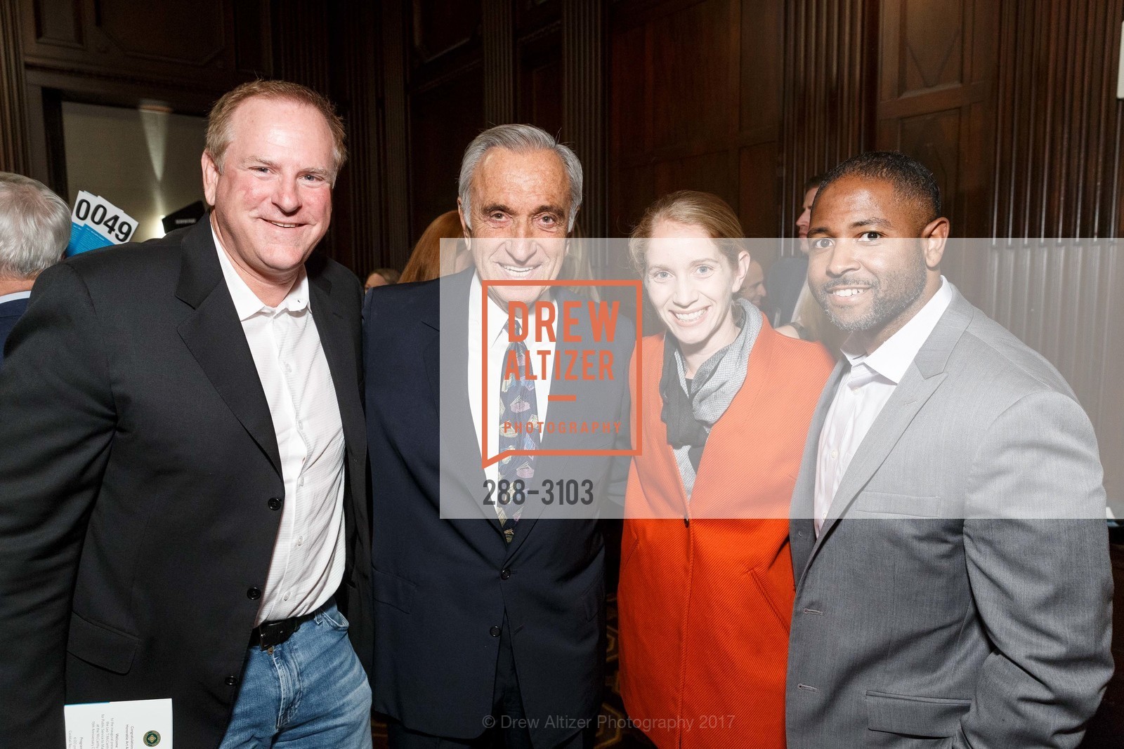 Jack Bair, Art Agnos, Fran Weld, Roscoe Mapps, Photo #288-3103