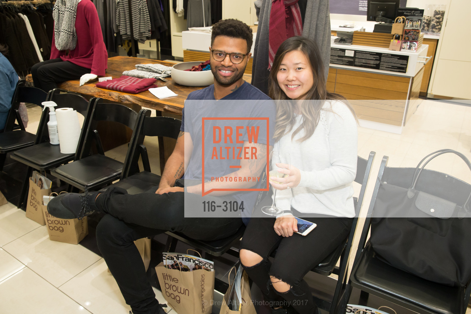 Preston Carr, Amy Lee, Haute Dog Accessories Fashion Show at Bloomingdales, Bloomingdales San Francisco, The New View on Two. 845 Market Street, November 9th, 2017, Photo #116-3104 Preston Carr, Amy Lee, Photo #116-3104
