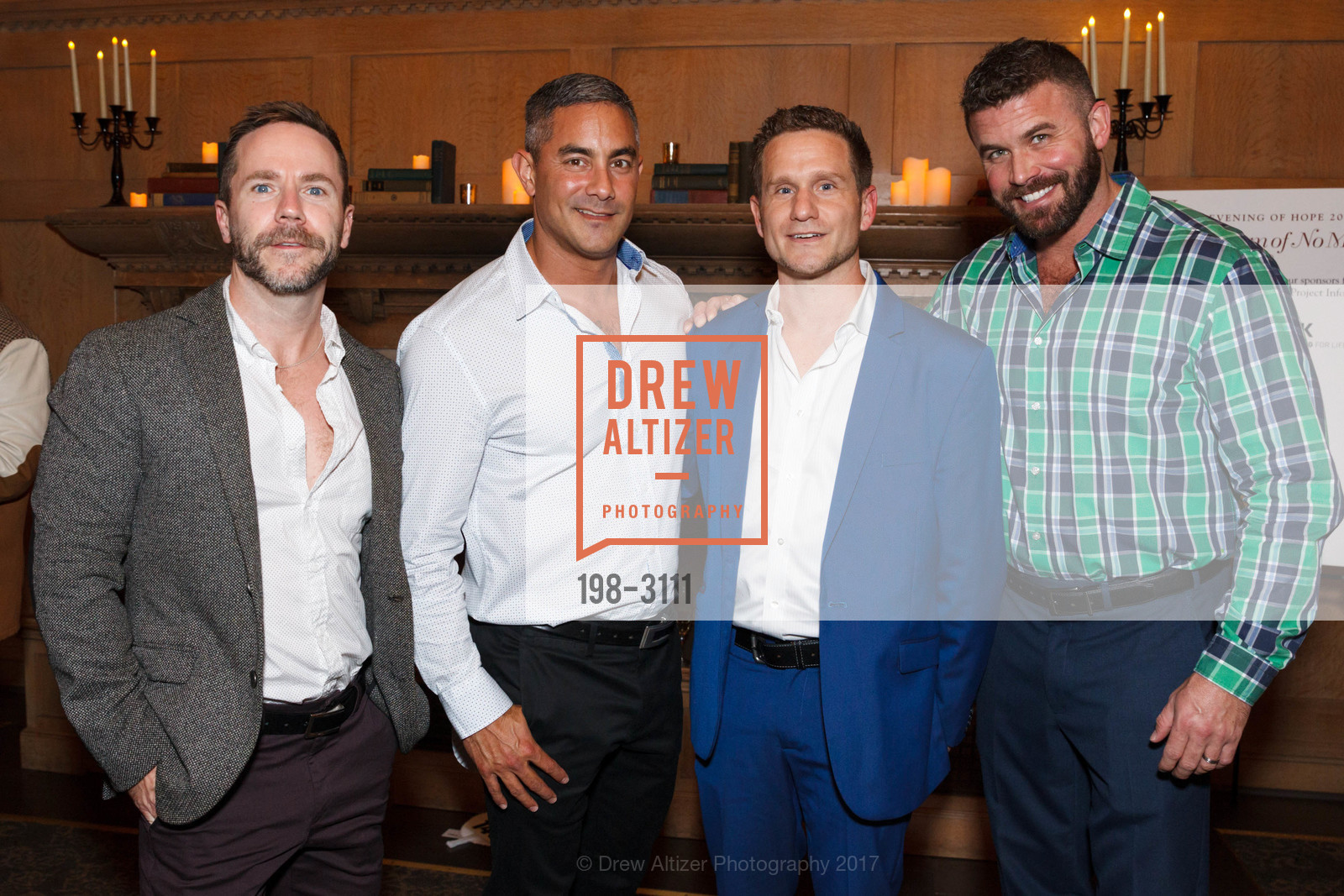 Lucas Ringhofer, Brian Urmanita, Michael Kuehl, Michael Callanan, Project Inform's Evening of Hope 2017, The Regency Center, The Lodge. 1290 Sutter Street, November 11th, 2017, Photo #198-3111 Lucas Ringhofer, Brian Urmanita, Michael Kuehl, Michael Callanan, Photo #198-3111