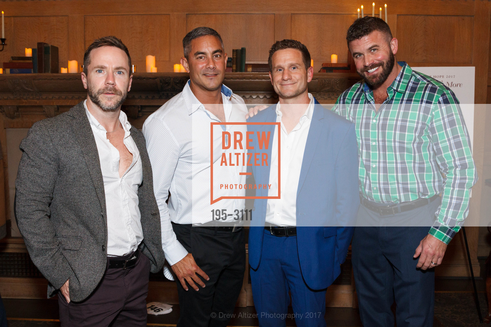 Lucas Ringhofer, Brian Urmanita, Michael Kuehl, Michael Callanan, Project Inform's Evening of Hope 2017, The Regency Center, The Lodge. 1290 Sutter Street, November 11th, 2017, Photo #195-3111 Lucas Ringhofer, Brian Urmanita, Michael Kuehl, Michael Callanan, Photo #195-3111