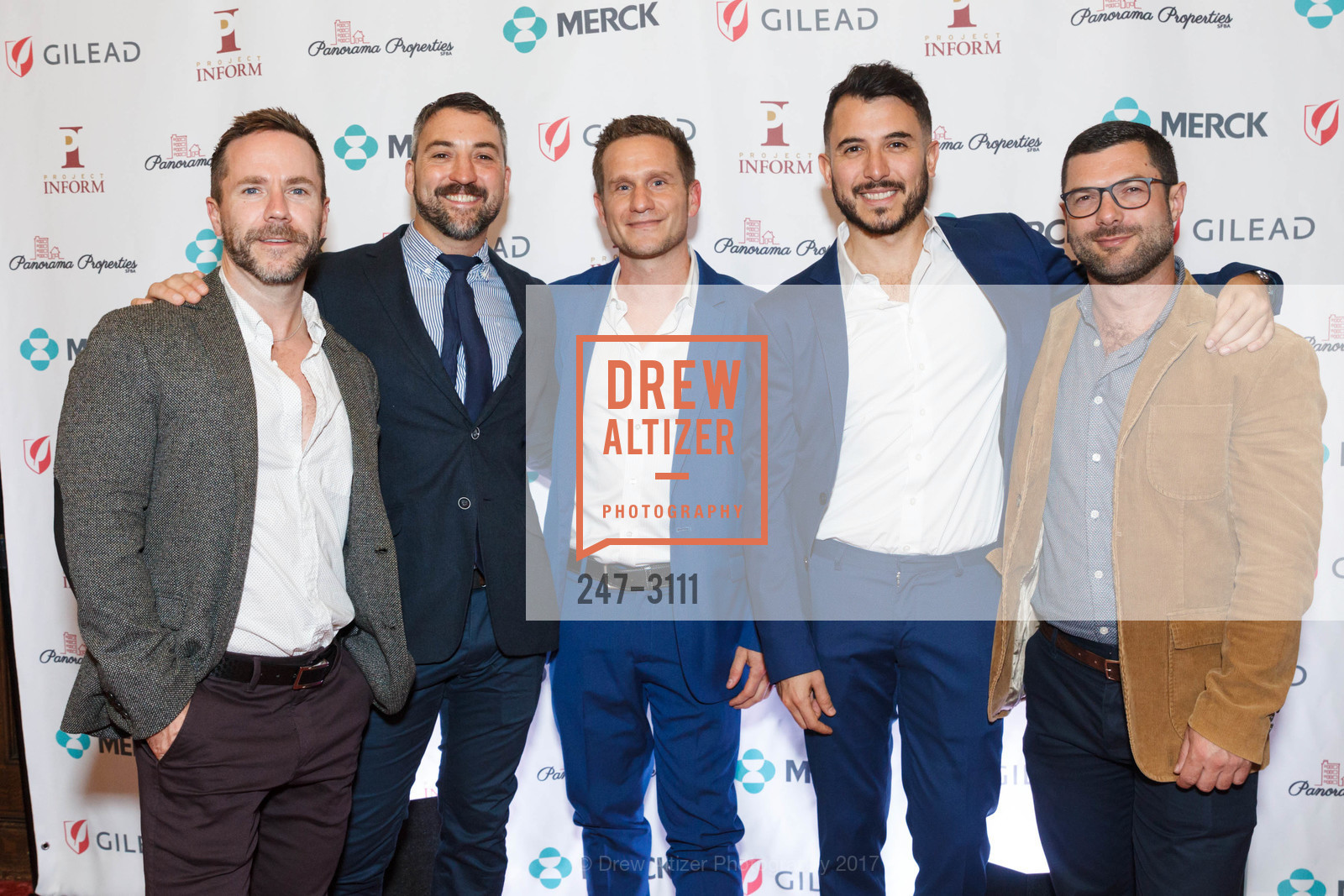 Lucas Ringhofer, Eden Slezin, Michael Kuehl, Justin Morgan, Project Inform's Evening of Hope 2017, The Regency Center, The Lodge. 1290 Sutter Street, November 11th, 2017, Photo #247-3111 Lucas Ringhofer, Eden Slezin, Michael Kuehl, Justin Morgan, Photo #247-3111