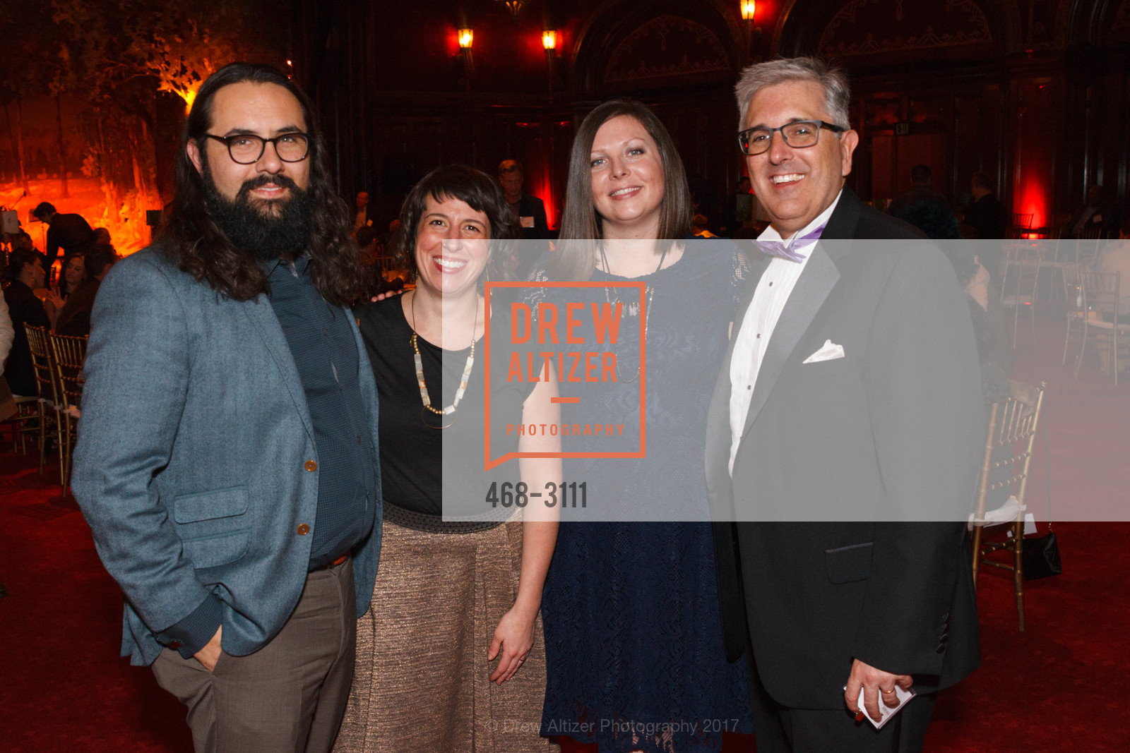 Dan Grace, Sara Ubelhart, Melanie Nash, Ed Shollenberger, Project Inform's Evening of Hope 2017, The Regency Center, The Lodge. 1290 Sutter Street, November 11th, 2017, Photo #468-3111 Dan Grace, Sara Ubelhart, Melanie Nash, Ed Shollenberger, Photo #468-3111