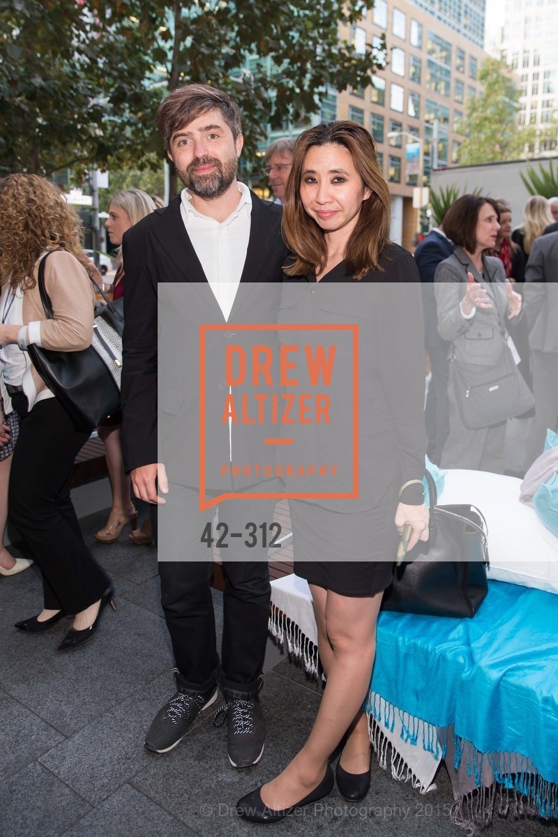 Roddy Schrock, Meeha Lee, Gucci & Vogue Dinner, Foundry III. Foundry III, . 505 Howard Street, September 24th, 2015, Photo #42-312 Roddy Schrock, Meeha Lee, Photo #42-312