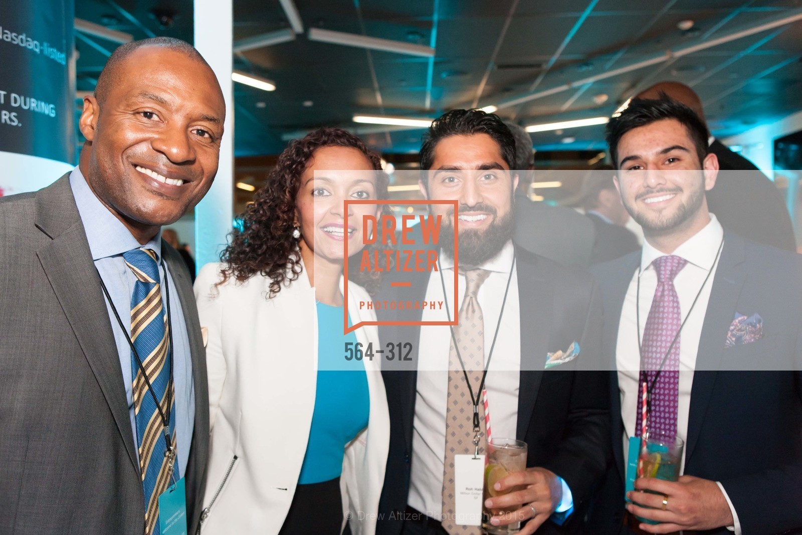 Neble Boston, Rachita Sinha, Roh Habibi, Obeid Habibi, Nasdaq 25th Anniversary, Foundry III. 505 Howard Street, September 24th, 2015,Drew Altizer, Drew Altizer Photography, full-service agency, private events, San Francisco photographer, photographer california