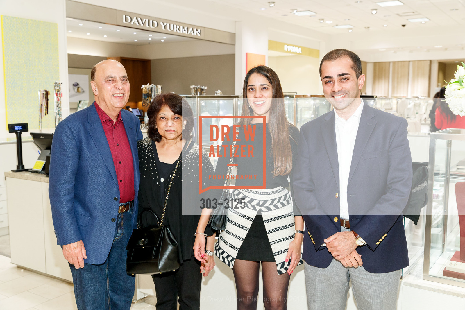 Raj Chopra, Anjali Chopra, Joy Chopra, Rishi Chopra, MAKE SOME NOISE hosted by NEIMAN MARCUS PALO ALTO and VH1 Save the Music and sponsored by AMEX, Neiman Marcus Palo Alto. 400 Stanford Shopping Center, November 14th, 2017, Photo #303-3125 Raj Chopra, Anjali Chopra, Joy Chopra, Rishi Chopra, Photo #303-3125