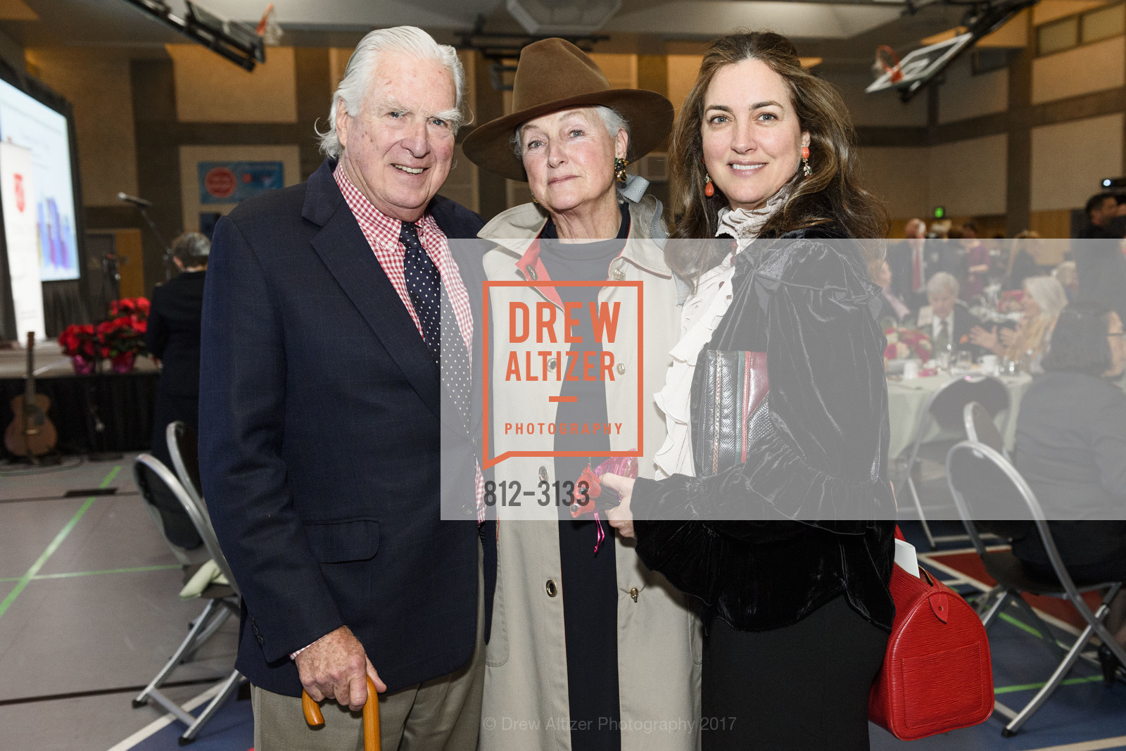 Clark Swanson, Elizabeth Swanson, Alexis Traina, The Salvation Army Holiday Luncheon 2017, The Salvation Army Kroc Center. 240 Turk St., San Francisco, CA 94102, November 15th, 2017, Photo #812-3133 Clark Swanson, Elizabeth Swanson, Alexis Traina, Photo #812-3133