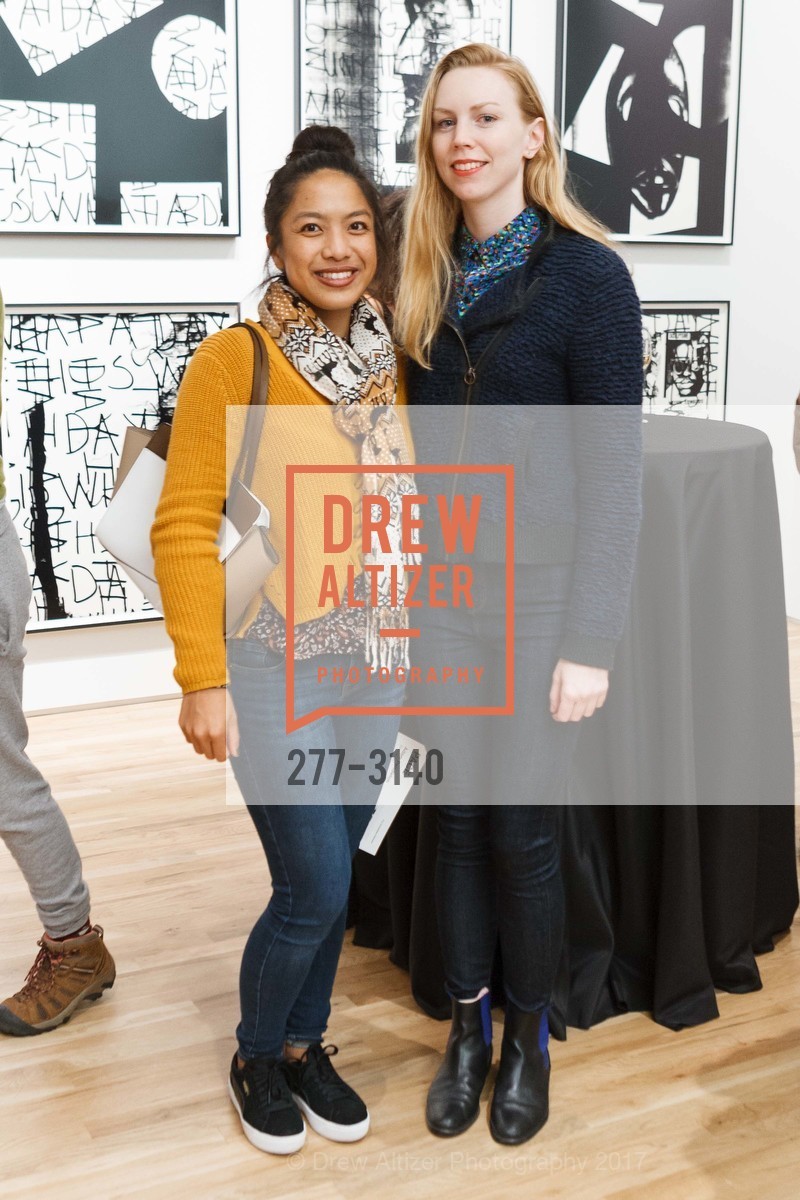 Marinel Yoro, Carolyn Bednar, Pace Palo Alto Opening Reception: Adam Pendleton, Which We Can, Pace Palo Alto. 229 Hamilton Avenue Palo Alto CA 94301, November 16th, 2017, Photo #277-3140 Marinel Yoro, Carolyn Bednar, Photo #277-3140