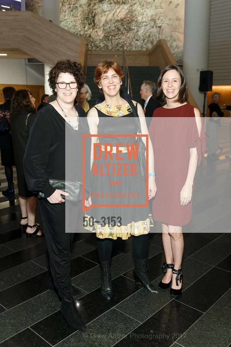 Sharon Ullman, Gina Guy, Candace van Dyke, Rauschenberg Exhibit Preview and Reception at SFMOMA, SFMOMA, November 15th, 2017, Photo #50-3153 Sharon Ullman, Gina Guy, Candace van Dyke, Photo #50-3153