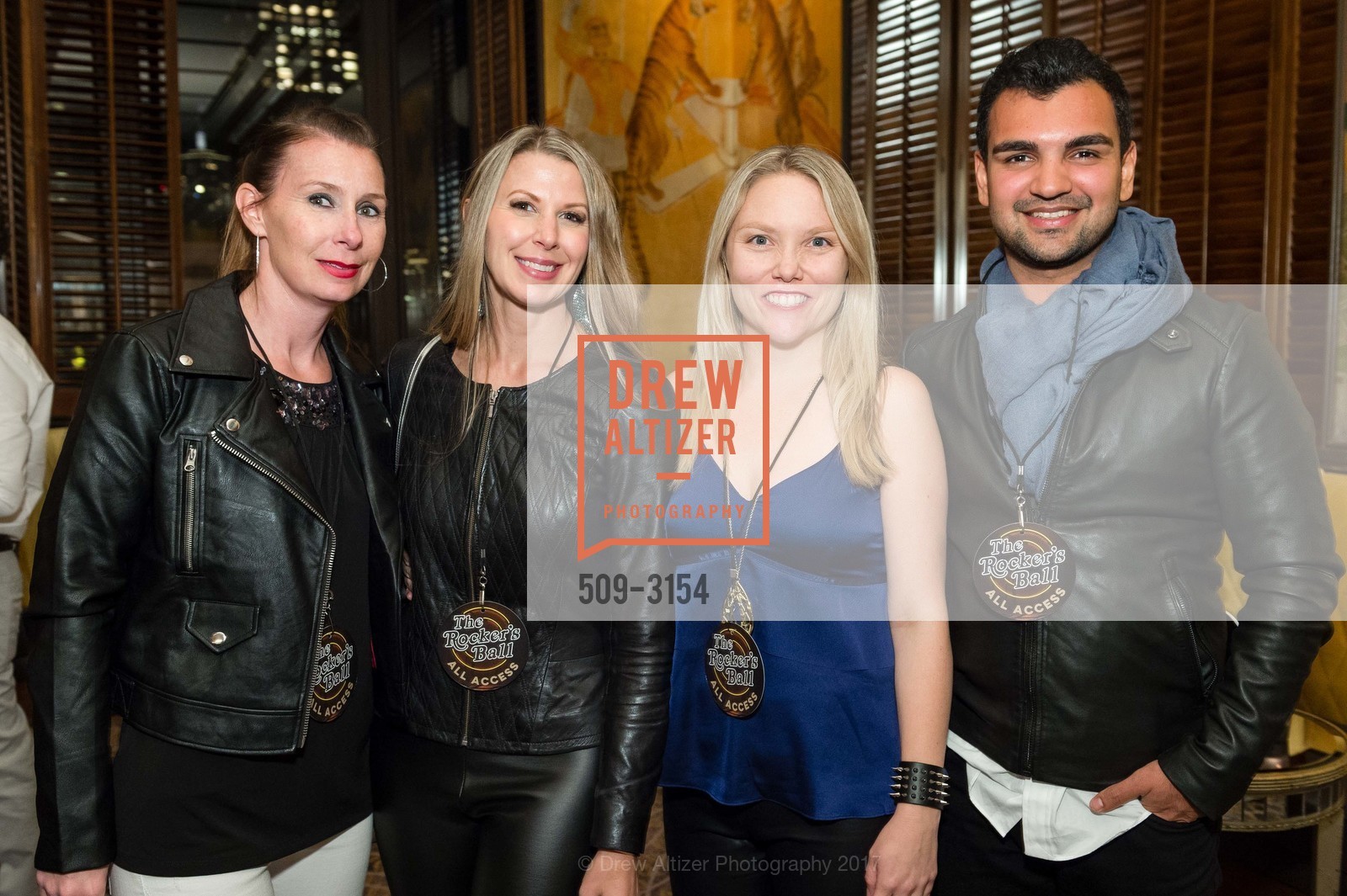 Carrie Bliss, Gina Green, Kelley Groves, Girish Sharma, Do It For The Love Foundation's 2nd Annual ROCKER'S BALL, Fairmont San Francisco. 950 Mason Street, San Francisco, CA 94108, November 17th, 2017, Photo #509-3154 Carrie Bliss, Gina Green, Kelley Groves, Girish Sharma, Photo #509-3154