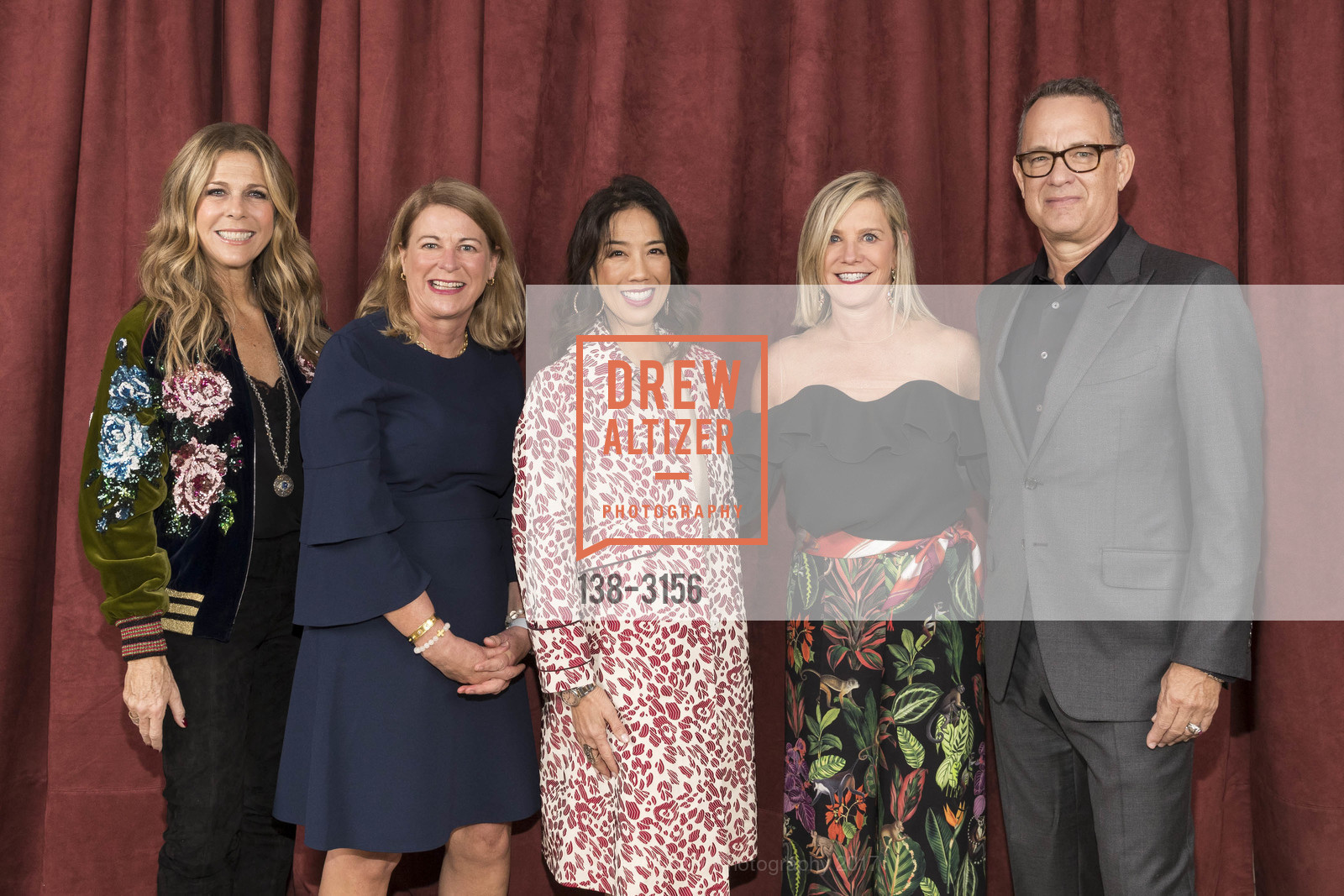 Rita Wilson, Carol Ann Weiss, Tom Hanks, UNDER ONE UMBRELLA Featuring Rita Wilson and Tom Hanks, Sharon Heights Golf and County Club. 2900 Sand Hill Road, November 17th, 2017, Photo #138-3156 Rita Wilson, Carol Ann Weiss, Tom Hanks, Photo #138-3156