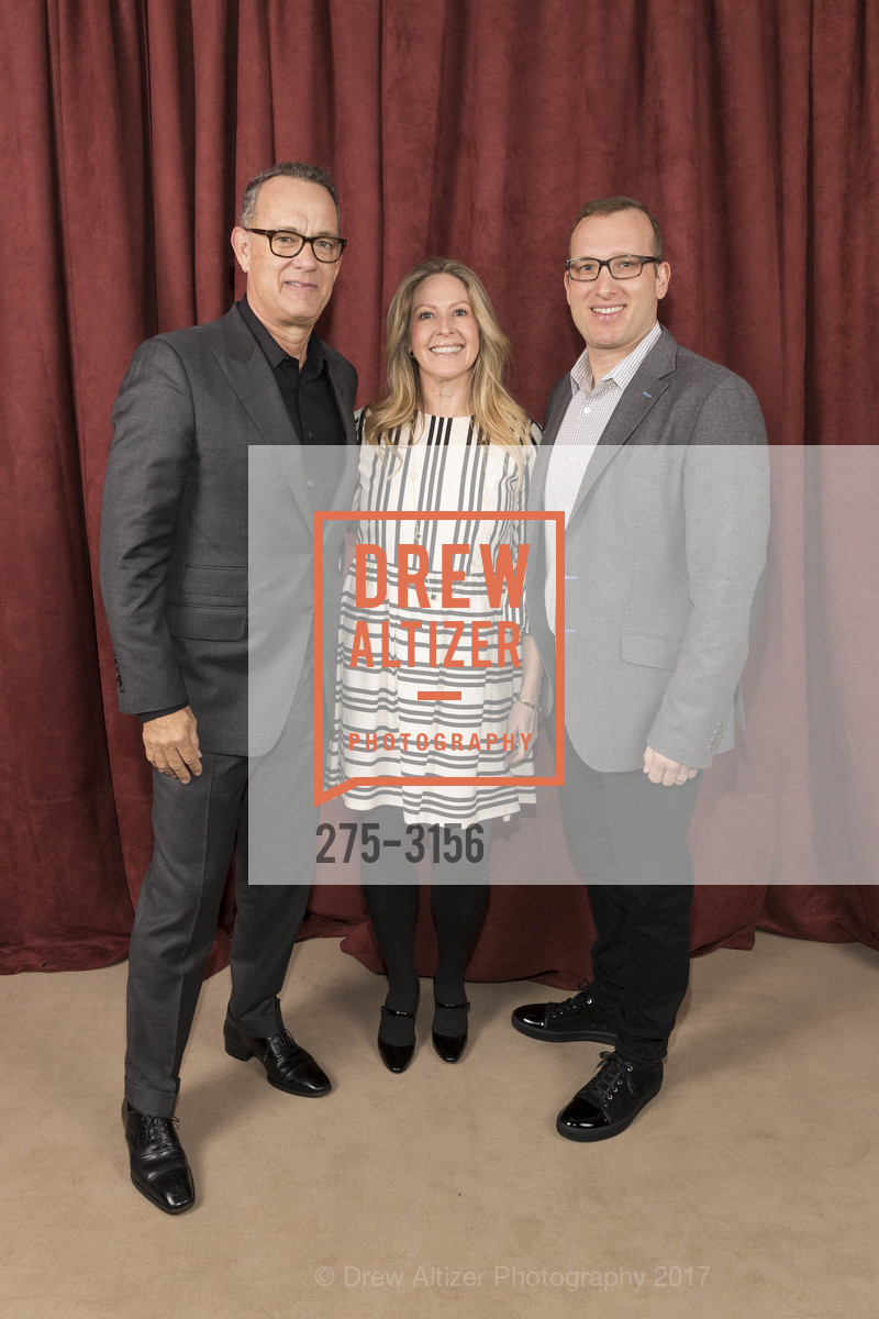Tom Hanks, Lori Perica, Adrian Perica, UNDER ONE UMBRELLA Featuring Rita Wilson and Tom Hanks, Sharon Heights Golf and County Club. 2900 Sand Hill Road, November 17th, 2017, Photo #275-3156 Tom Hanks, Lori Perica, Adrian Perica, Photo #275-3156