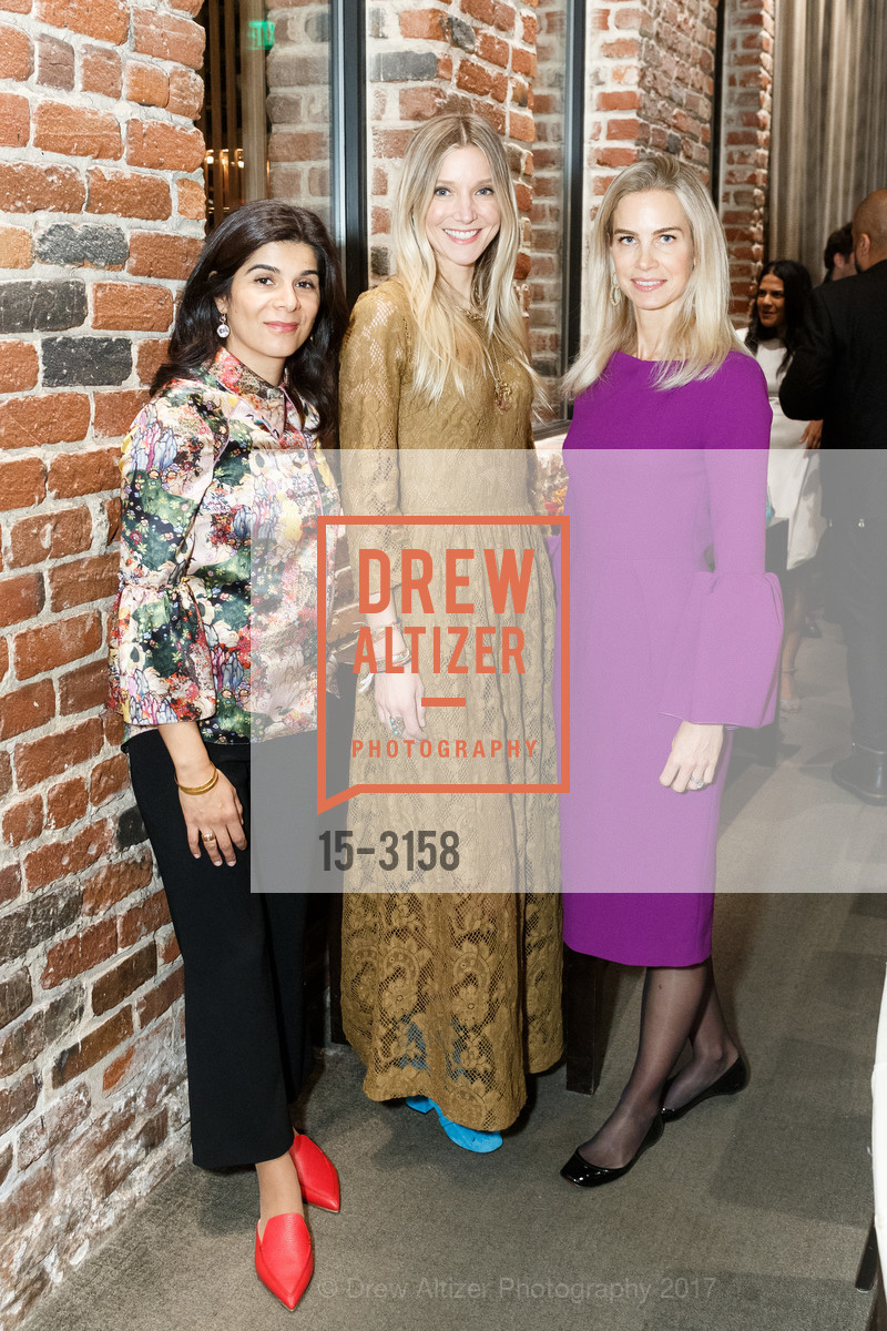 Manizeh Rimer, Calgary Avansino, Hannah Comolli, Manizeh Rimer hosted Luncheon with Farfetch and Nicholas Kirkwood, Quince. 470 Pacific Ave, November 16th, 2017, Photo #15-3158 Manizeh Rimer, Calgary Avansino, Hannah Comolli, Photo #15-3158