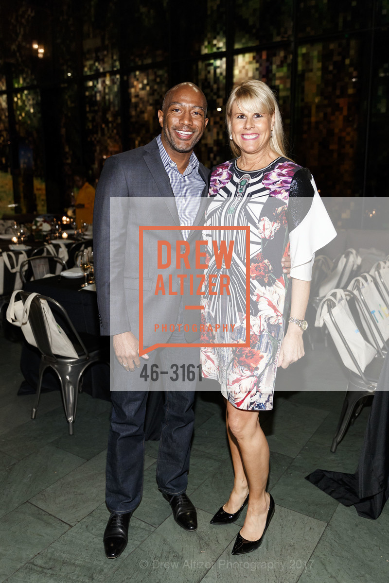 Rodney Haynes, Karen Hill, McMullen Boutique 10th Year Anniversary Dinner hosted by FARFETCH, International Smoke. 301 Mission Street, November 16th, 2017, Photo #46-3161 Rodney Haynes, Karen Hill, Photo #46-3161