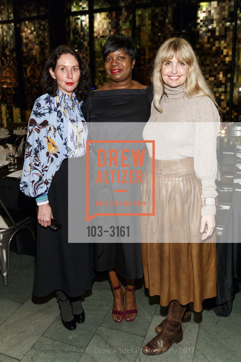 Valerie Fahey, Jennifer Adams, Mandy Edmund, McMullen Boutique 10th Year Anniversary Dinner hosted by FARFETCH, International Smoke. 301 Mission Street, November 16th, 2017, Photo #103-3161 Valerie Fahey, Jennifer Adams, Mandy Edmund, Photo #103-3161