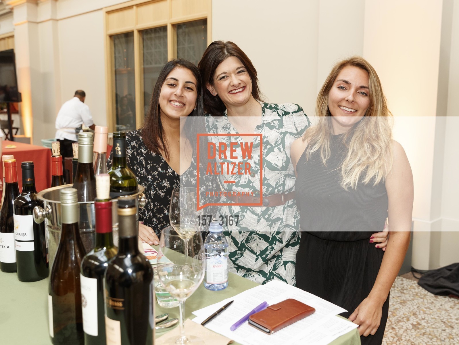 Lauren Seward, Rebecca Hopkins, Krisna Bharvani, ChefsGiving Gala: Cooking and Pouring for a Cause, San Francisco Ferry Building. 1 Ferry Building, November 19th, 2017, Photo #157-3167 Lauren Seward, Rebecca Hopkins, Krisna Bharvani, Photo #157-3167