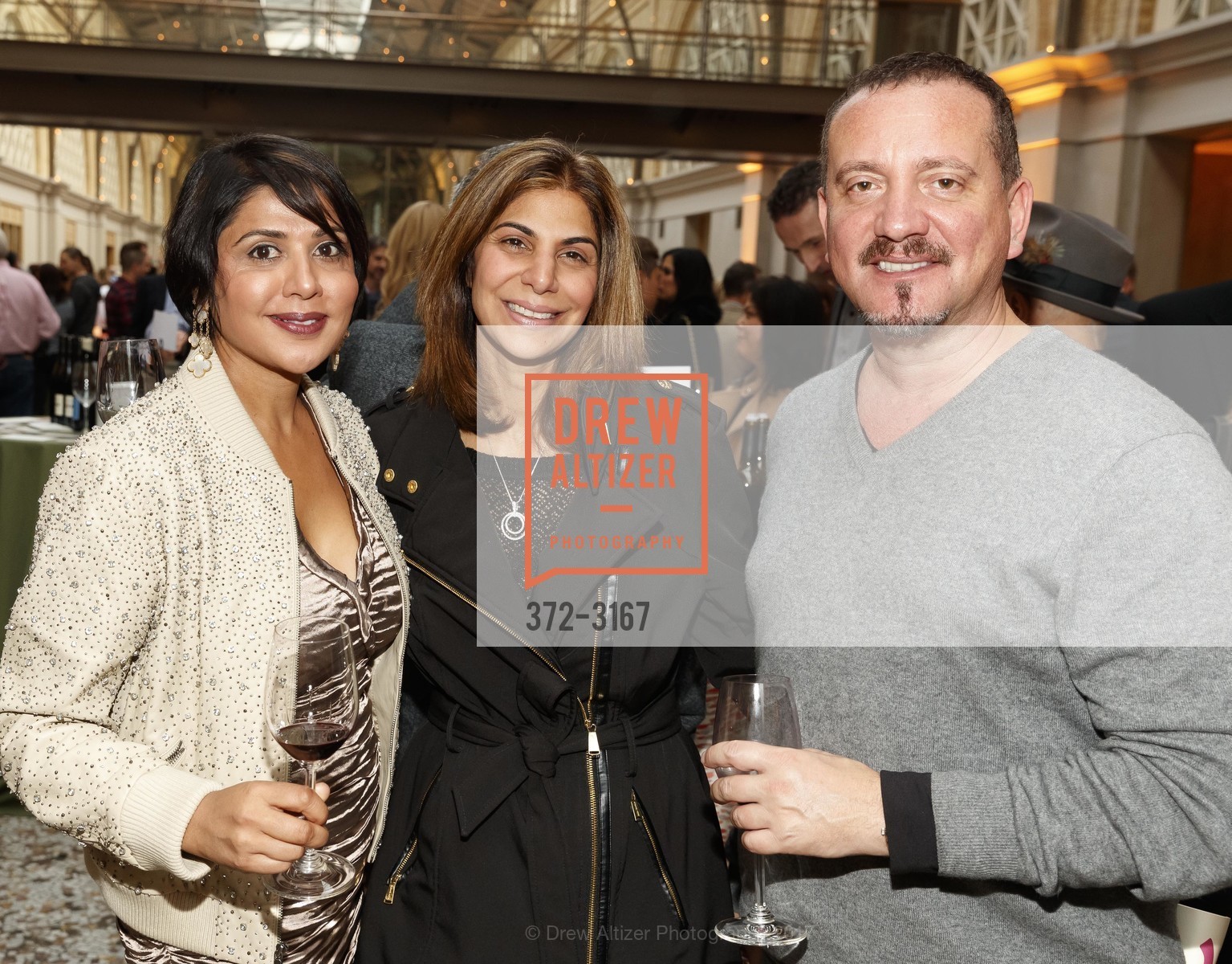 Sharan Johal, Maria Virjee, Gene Kristul, ChefsGiving Gala: Cooking and Pouring for a Cause, San Francisco Ferry Building. 1 Ferry Building, November 19th, 2017, Photo #372-3167 Sharan Johal, Maria Virjee, Gene Kristul, Photo #372-3167