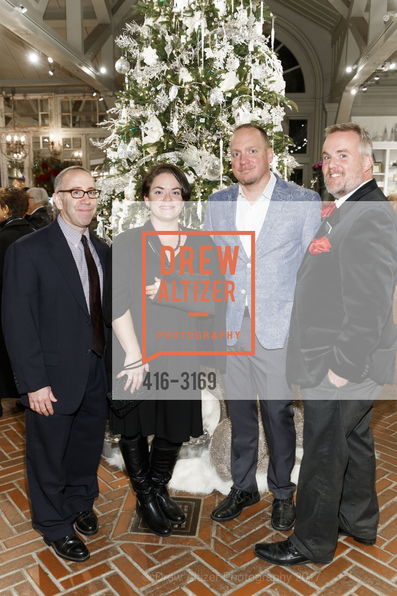 Seth Levinsky, Julie DeVere, Matt Homier, Raymond McKenzie, Holidays at Filoli Opening Night Reception 2017, Filoli. 86 Canada Rd, Woodside, CA 94062, November 18th, 2017, Photo #416-3169 Seth Levinsky, Julie DeVere, Matt Homier, Raymond McKenzie, Photo #416-3169