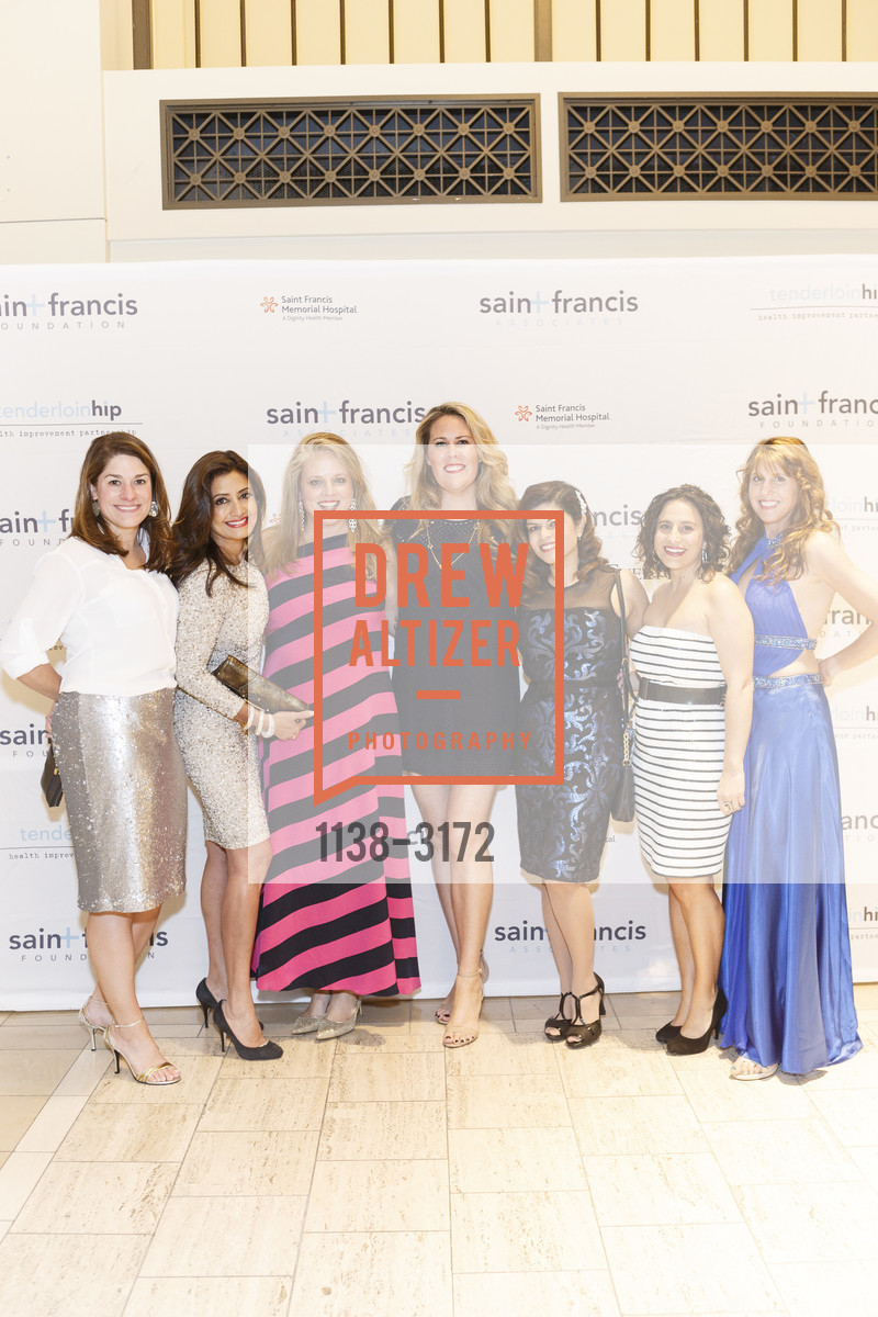 Marney Parker, Sarita Satpathy, Debbie Lopker, Lisa Putnam, Jagrati Mathur, Tina DiCello, Karen Reyna, St. Francis Foundation's White Caps & Night Caps 2017, Benetly Reserve. 301 Battery Street United States, November 18th, 2017, Photo #1138-3172 Marney Parker, Sarita Satpathy, Debbie Lopker, Lisa Putnam, Jagrati Mathur, Tina DiCello, Karen Reyna, Photo #1138-3172