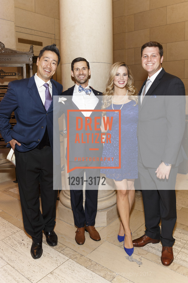 Larry Chiang, Brennan Angel, Elizabeth Sgarrella, David Schmidt, St. Francis Foundation's White Caps & Night Caps 2017, Benetly Reserve. 301 Battery Street United States, November 18th, 2017, Photo #1291-3172 Larry Chiang, Brennan Angel, Elizabeth Sgarrella, David Schmidt, Photo #1291-3172