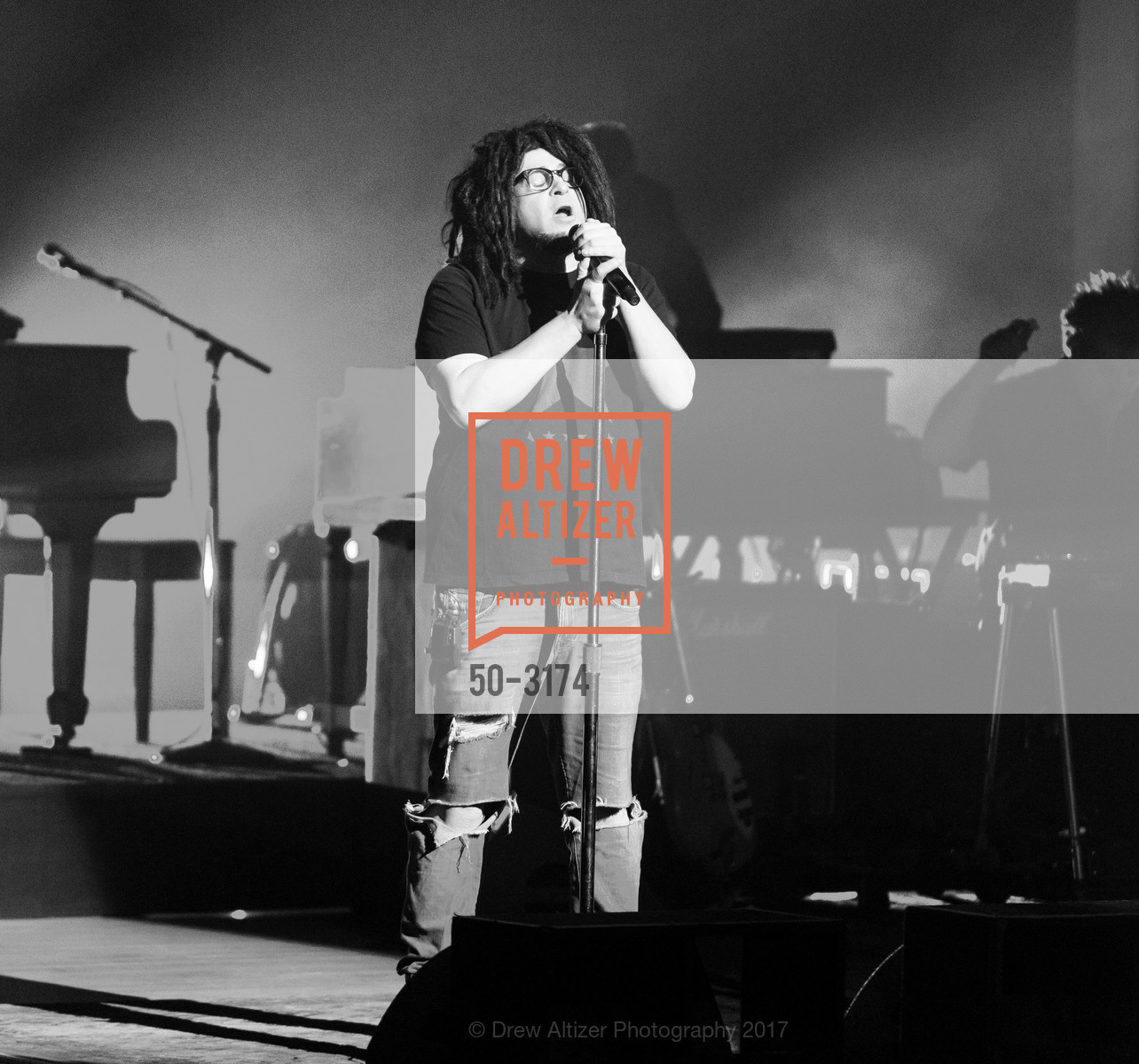 Adam Duritz, COPPOLA WINERY For The Love Of Sonoma Fire Relief Benefit Concert with Counting Crows, Sonoma State University’s Green Music Center, November 18th, 2017, Photo #50-3174 Adam Duritz, Photo #50-3174