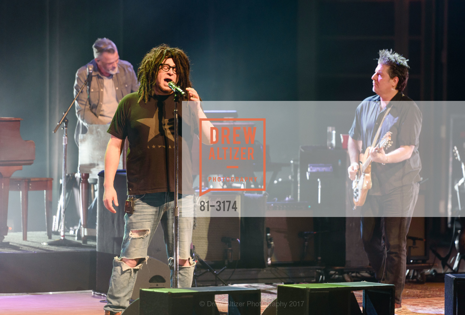 Adam Duritz, COPPOLA WINERY For The Love Of Sonoma Fire Relief Benefit Concert with Counting Crows, Sonoma State University’s Green Music Center, November 18th, 2017, Photo #81-3174 Adam Duritz, Photo #81-3174