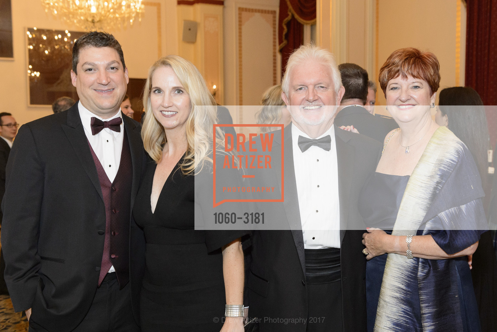 Dan Baker, Jennifer Baker, Phil Thomas, Karen Thomas, St Andrew's Society of San Francisco 154th Annual Banquet & Ball, Marines' Memorial Club. 609 Sutter St, November 25th, 2017, Photo #1060-3181 Dan Baker, Jennifer Baker, Phil Thomas, Karen Thomas, Photo #1060-3181