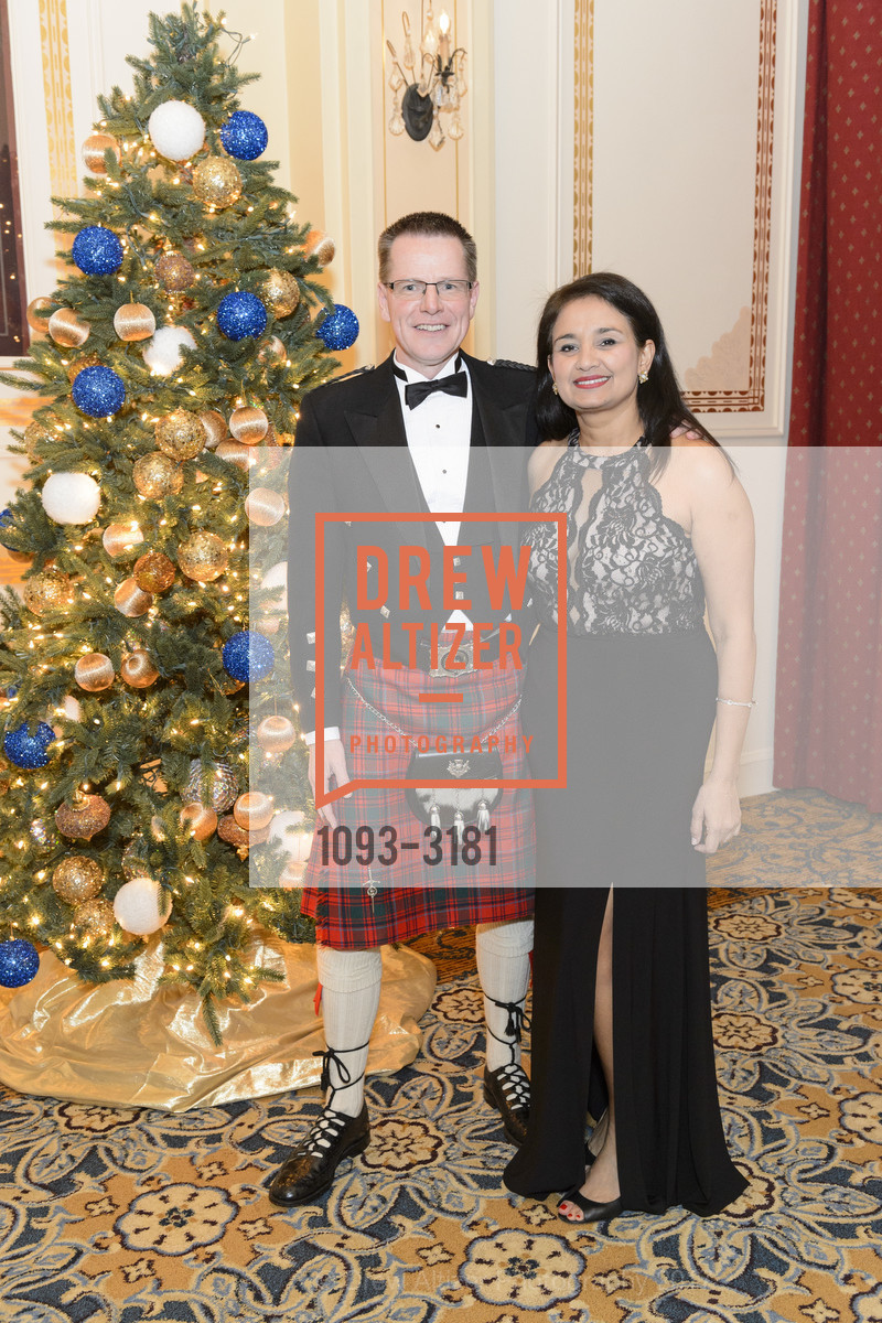 Colin Ritchie, Kalpana Prashar, St Andrew's Society of San Francisco 154th Annual Banquet & Ball, Marines' Memorial Club. 609 Sutter St, November 25th, 2017, Photo #1093-3181 Colin Ritchie, Kalpana Prashar, Photo #1093-3181