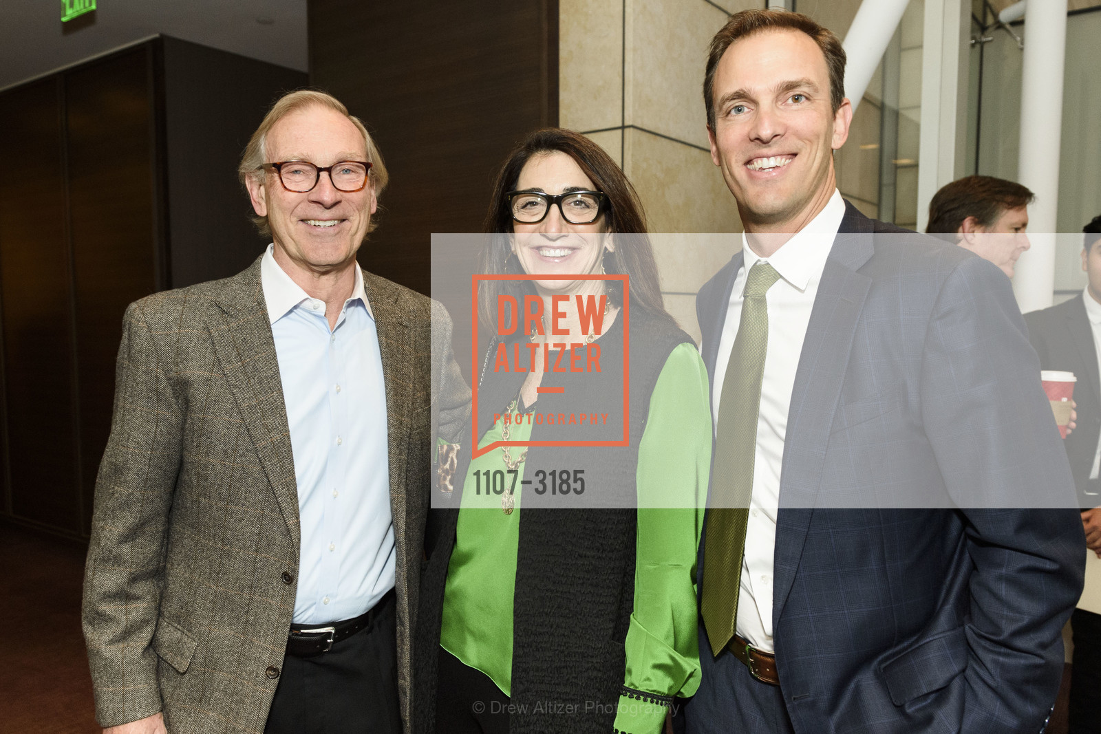 Tom Perkins, Pam Baer, Alec Perkins, Tipping Point Awards Breakfast 2017, San Francisco, Photo #1107-3185 Tom Perkins, Pam Baer, Alec Perkins, Photo #1107-3185