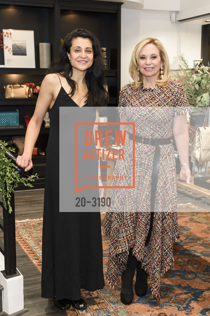 Rati Levesque, Julie Wainwright, The RealReal Pop Up Opening Party, The RealReal Pop Up Shop. 222 Stockton Street, November 30th, 2017, Photo #20-3190 Rati Levesque, Julie Wainwright, Photo #20-3190
