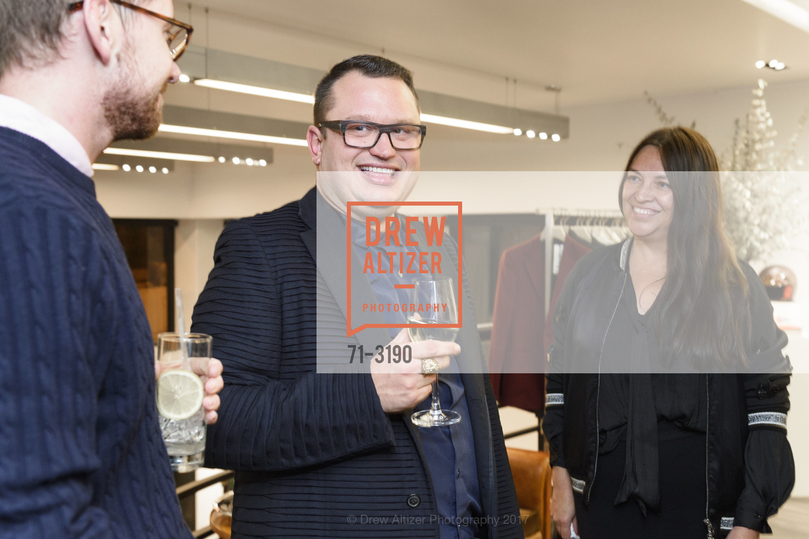 Graham Wetzbarger, The RealReal Pop Up Opening Party, The RealReal Pop Up Shop. 222 Stockton Street, November 30th, 2017, Photo #71-3190 Graham Wetzbarger, Photo #71-3190